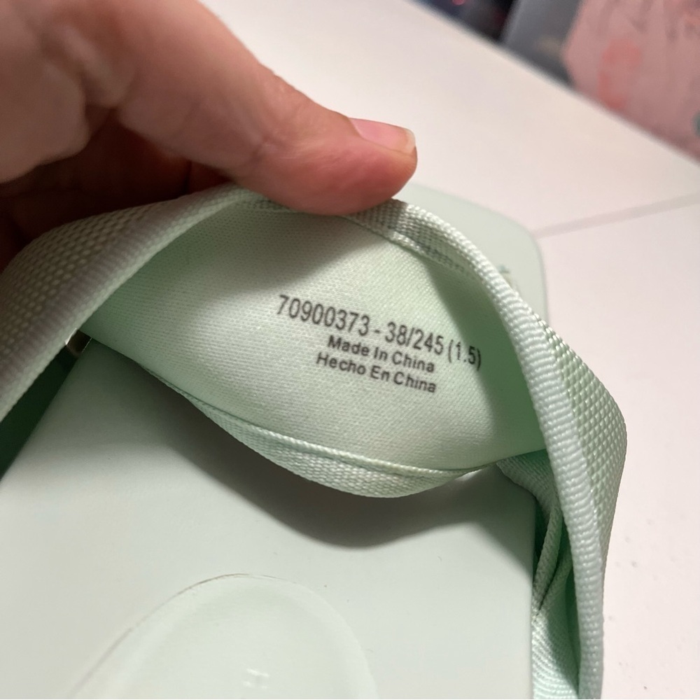 Charles & Keith Mint Green Platform Thong Sandals with Ankle Ties - Picture 9 of 11